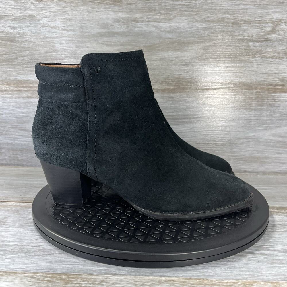 Vionic Women’s Jessie Black Suede Zip Up Ankle Booties Size 8.5 - Picture 3 of 11